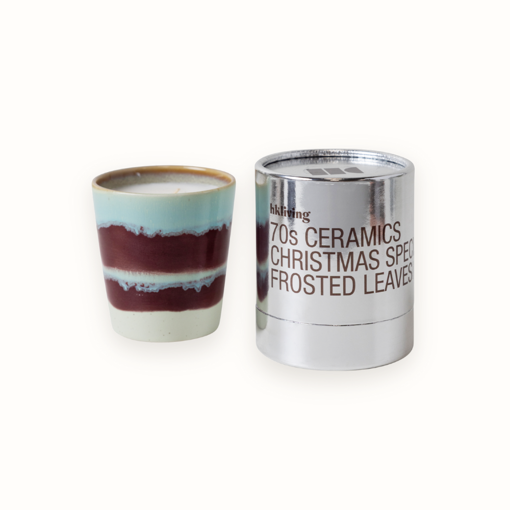 70s Ceramics: Christmas Special Frosted Leaves