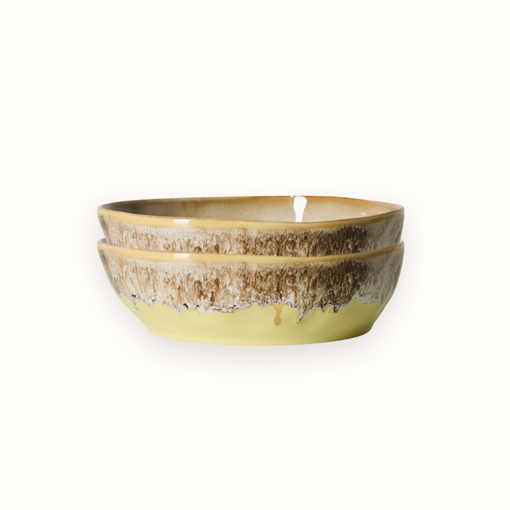 70s Ceramics: Pasta Bowls (set of 2)
