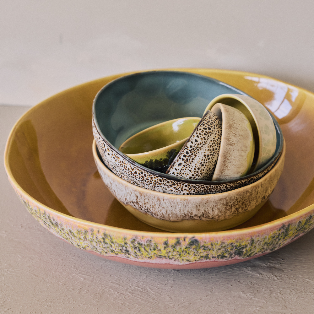 70s Ceramics: Pasta Bowls (set of 2)