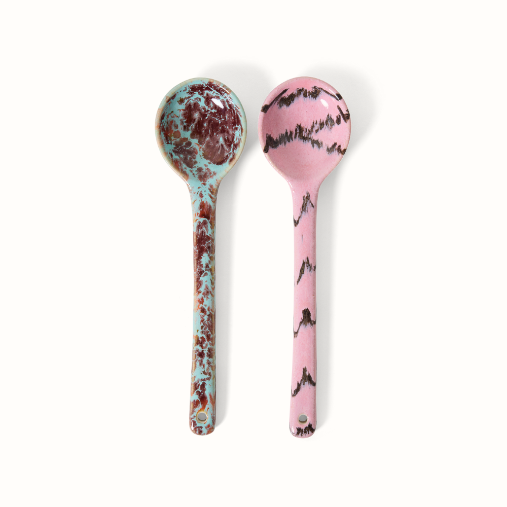 70s Ceramics: Serving Spoons