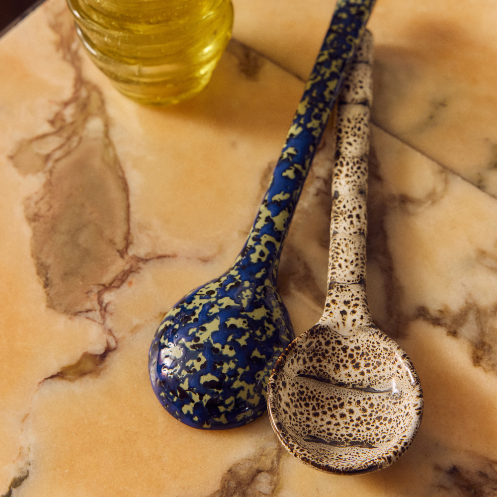 70s Ceramics: Serving Spoons
