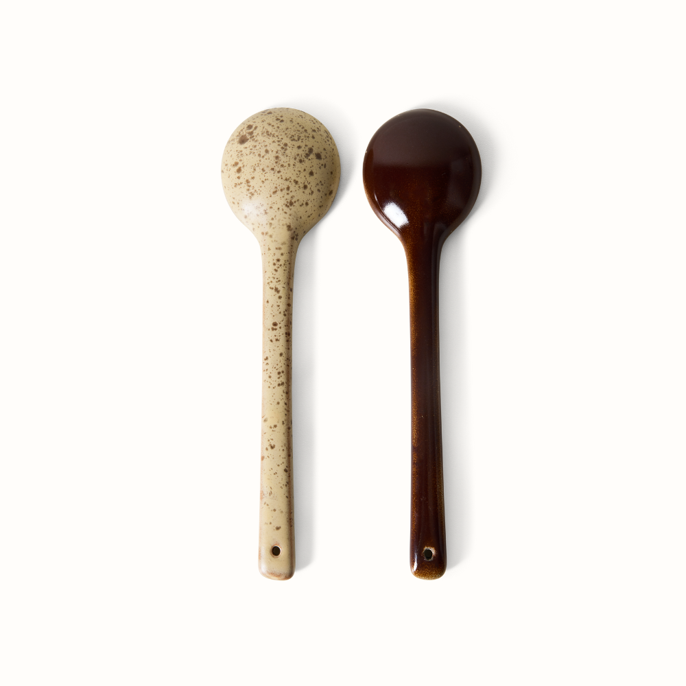 70s Ceramics: Serving Spoons
