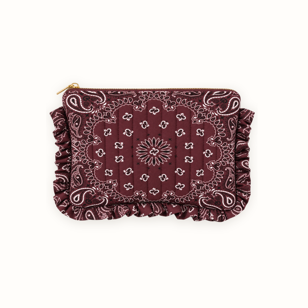 Bandana Ruffle Pouch
