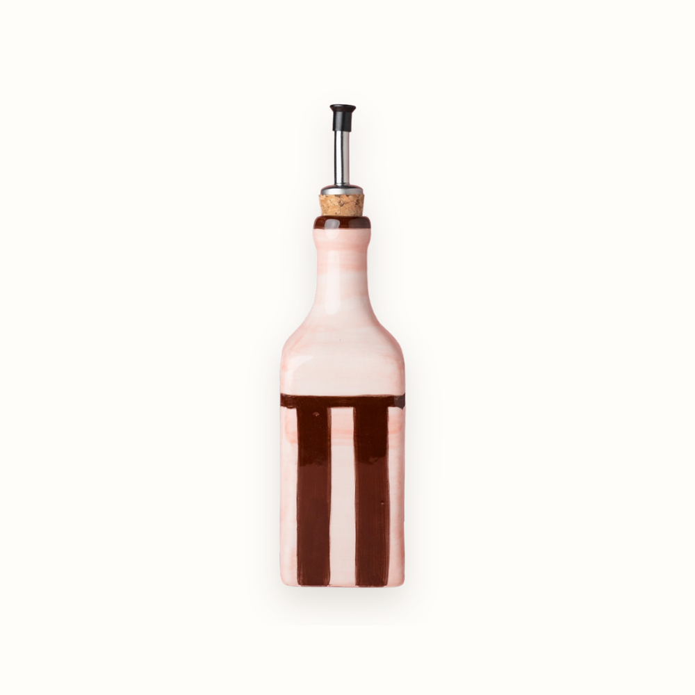 Chocolate Striped Oil Bottle