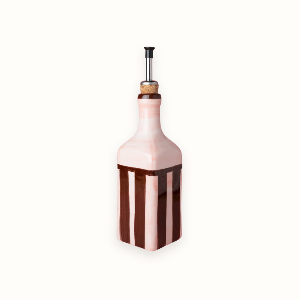 Chocolate Striped Oil Bottle