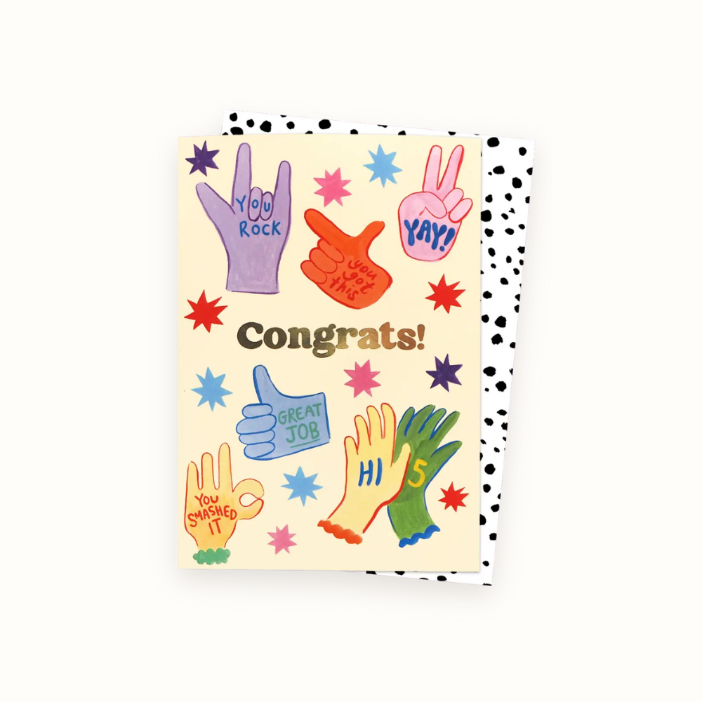 Congrats Hands Card