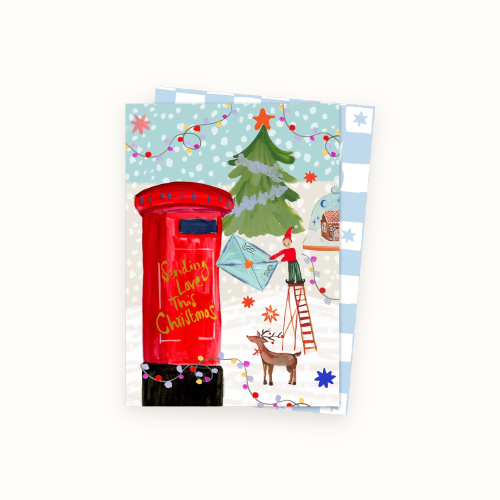 Elf Sending Love This Christmas Card