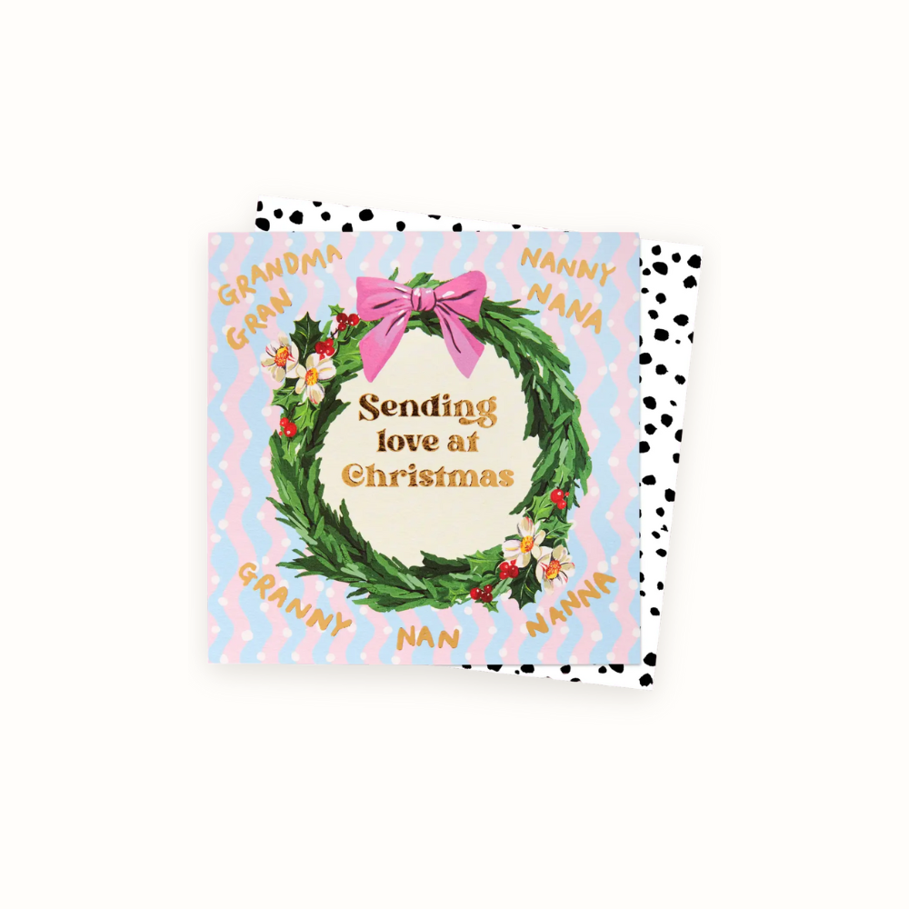 Grandma Wreath Christmas Card
