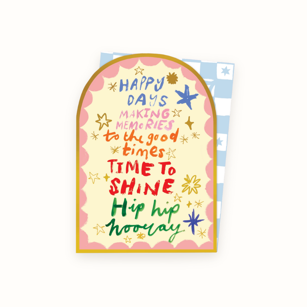 Hooray Arched Card
