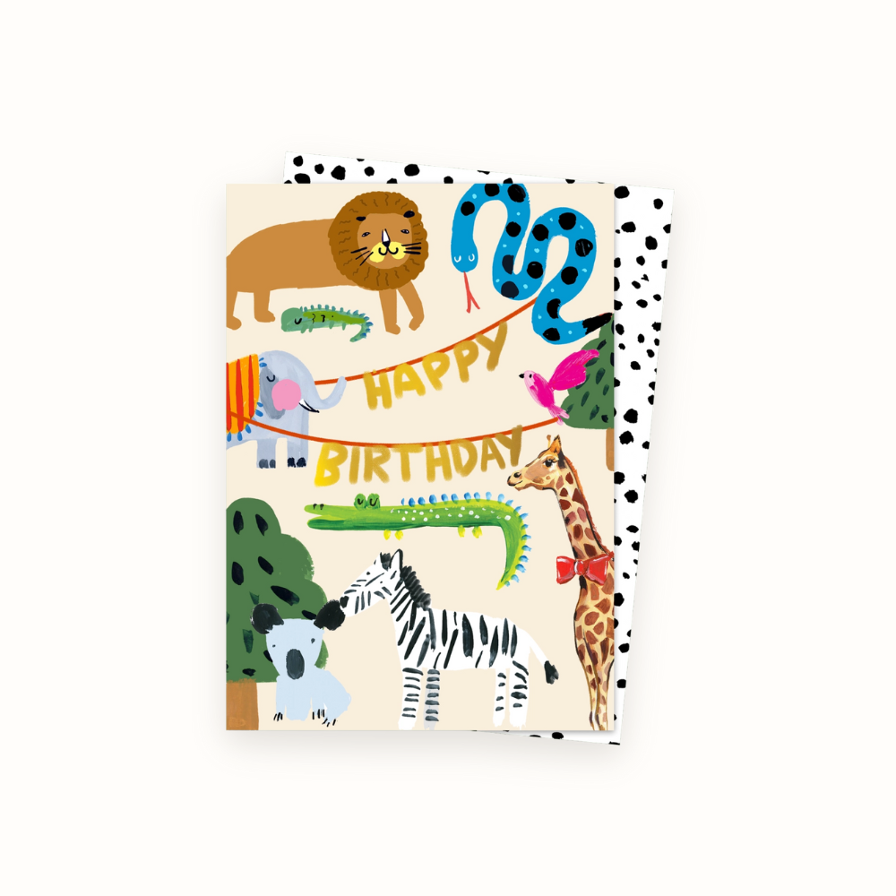 Jungle Friends Birthday Card