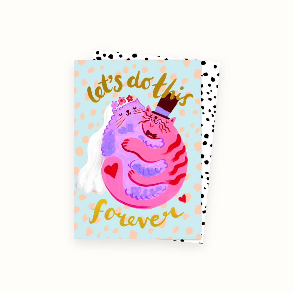 Let's Do This Forever Wedding Card