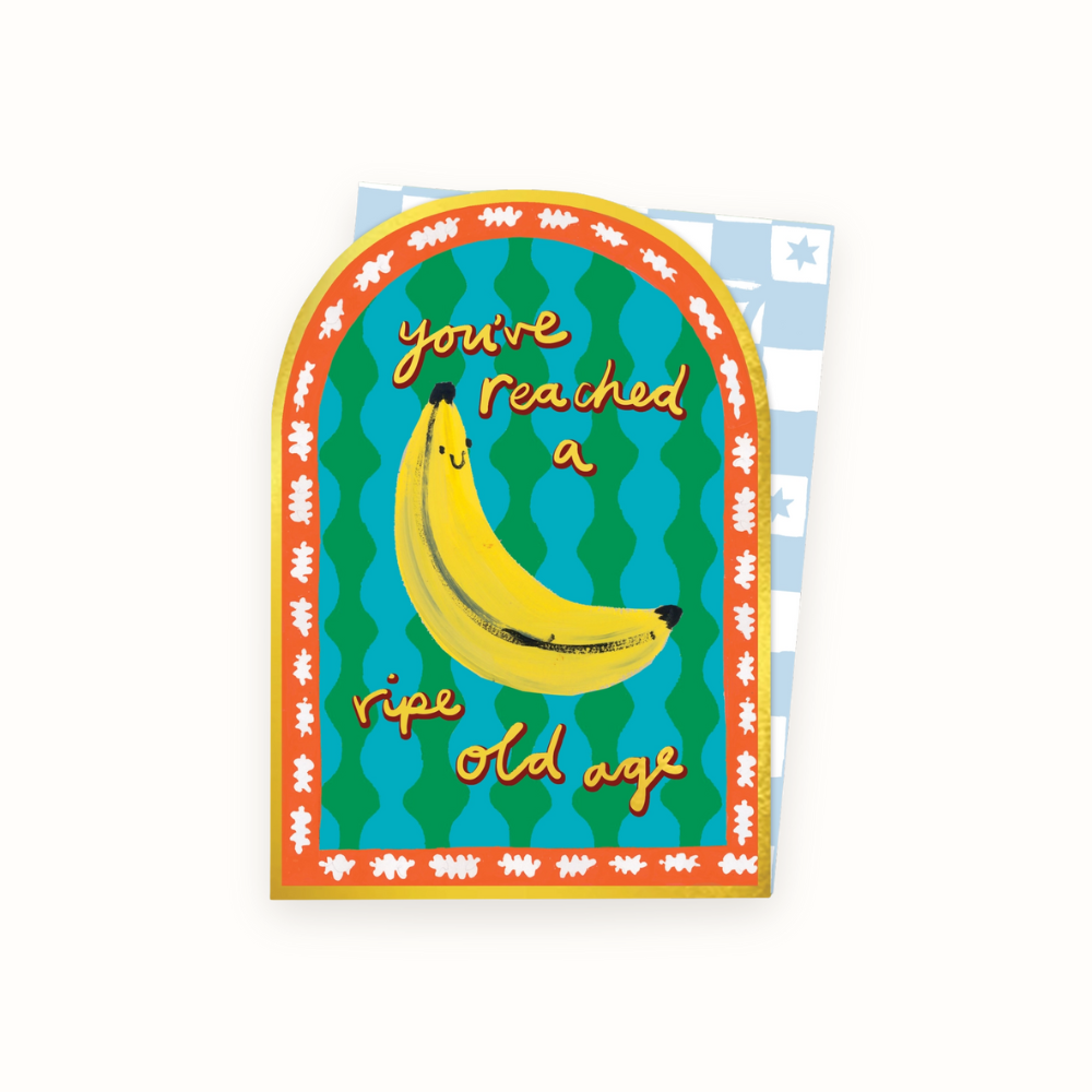 Ripe Old Age Arched Card