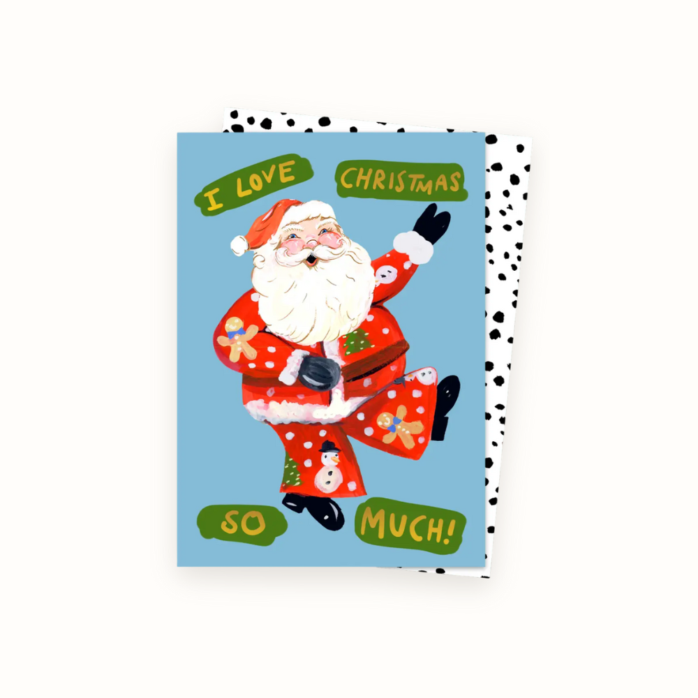 Santa Loves Christmas Card
