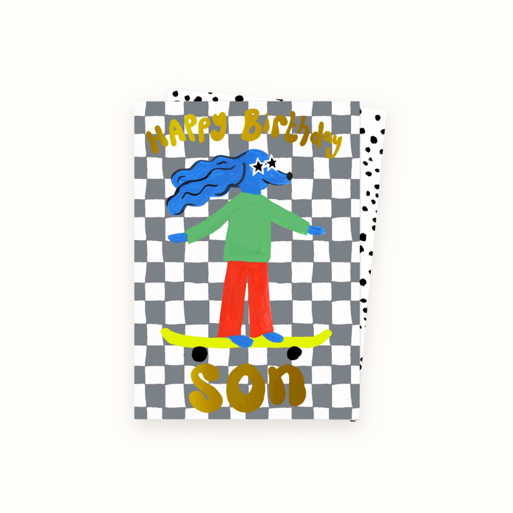 Skater Son Birthday Card