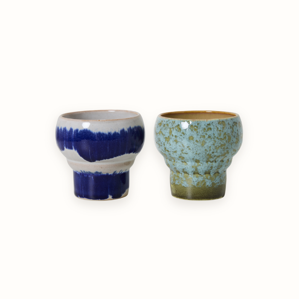 70s Ceramics: Lungo Mugs (set of 2)