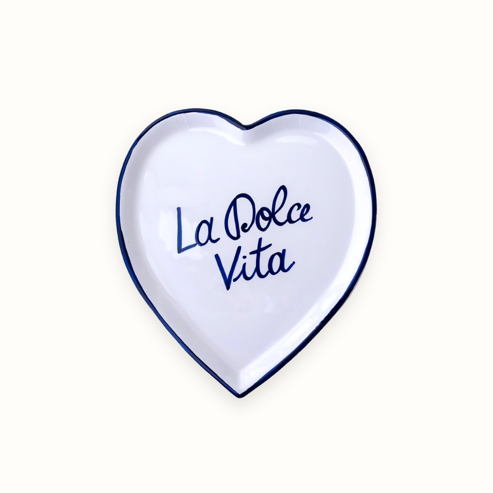La Dolce Vita Heart Shaped Plate