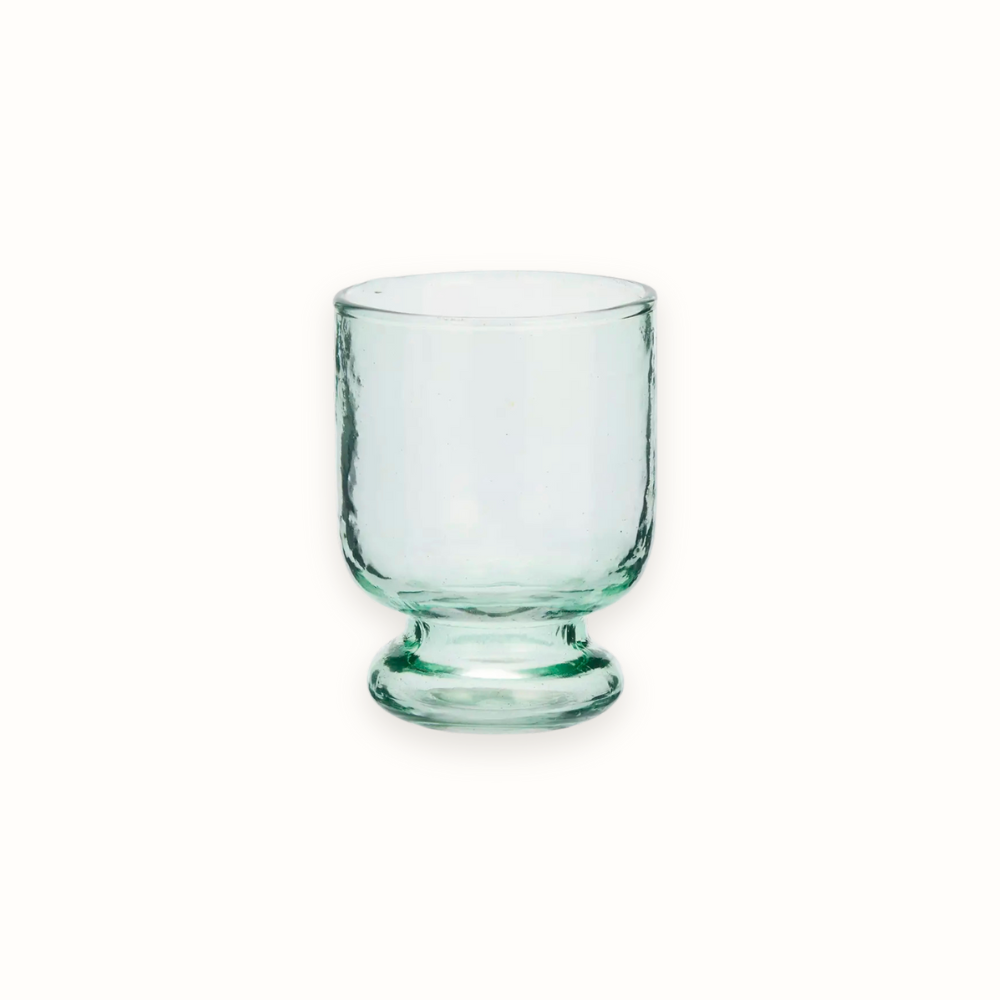Hammered Drinking Glass