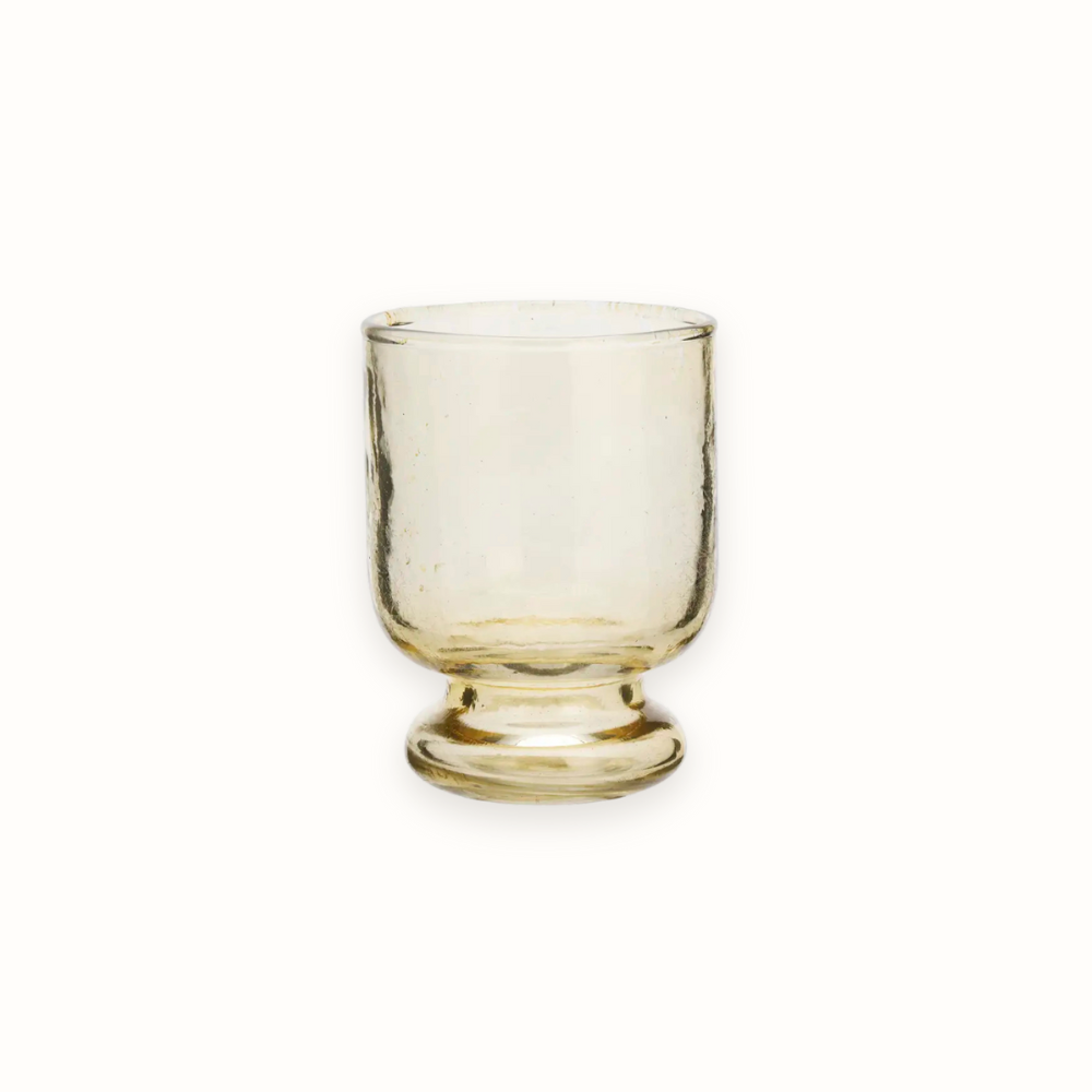 Hammered Drinking Glass
