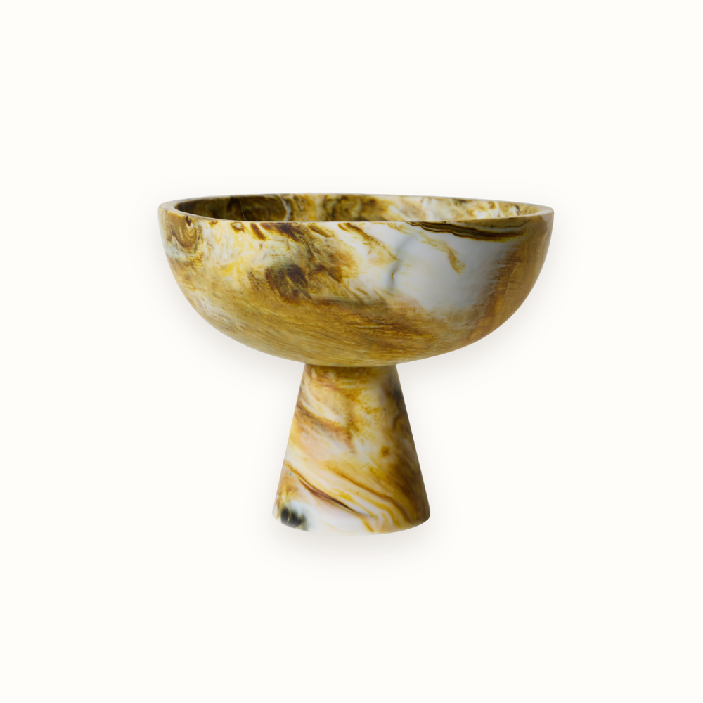 Marbled Bowl On Base