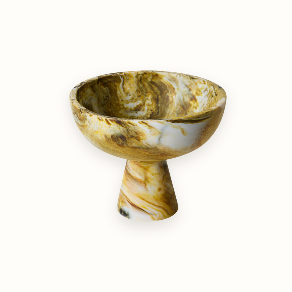 Marbled Bowl On Base