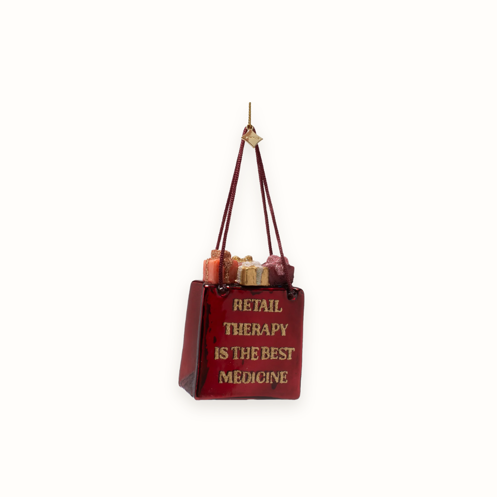 Shopping Bag Retail Therapy Ornament