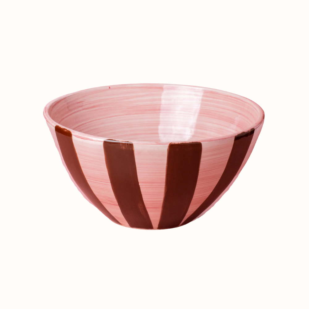Striped Serving Bowl