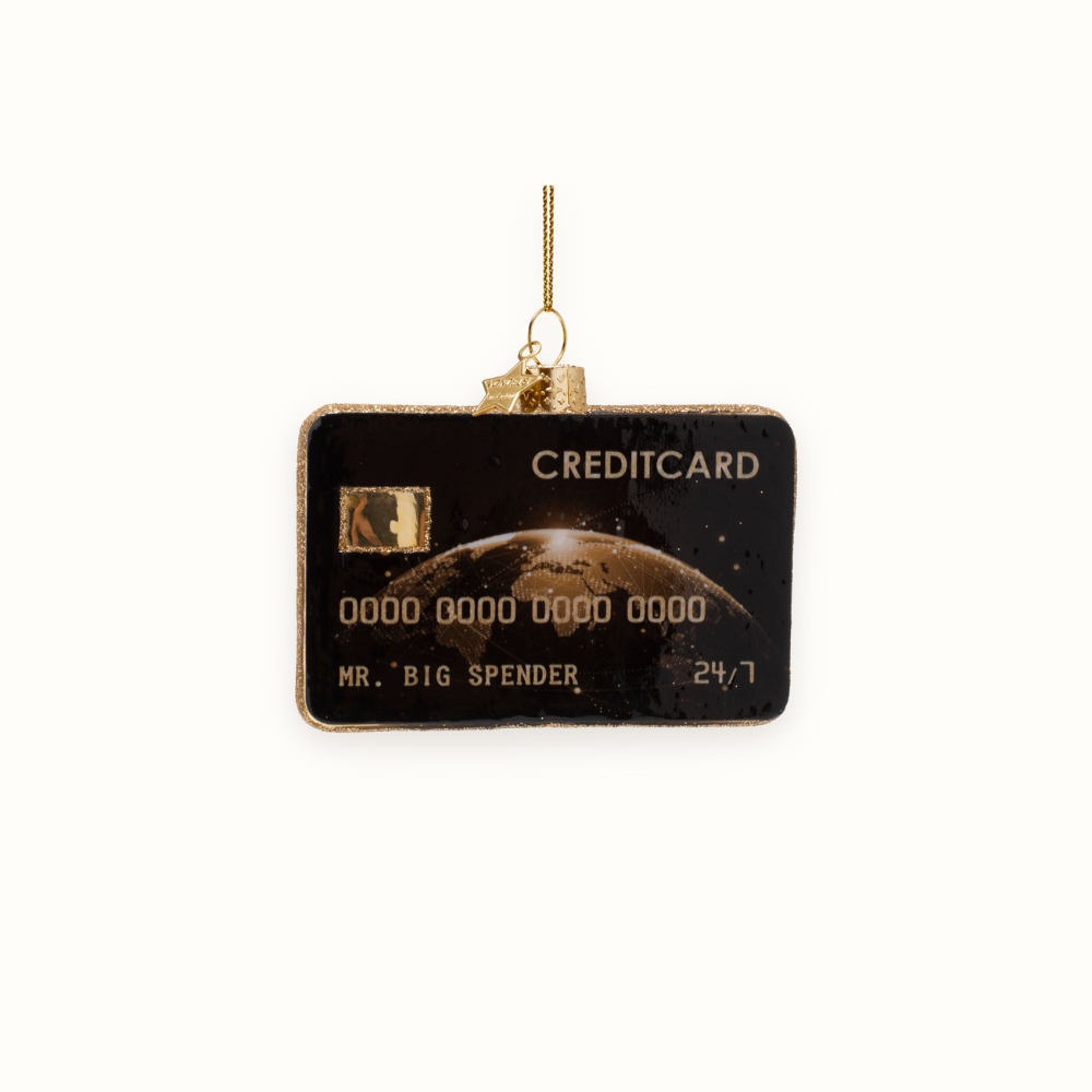 Black Creditcard Ornament