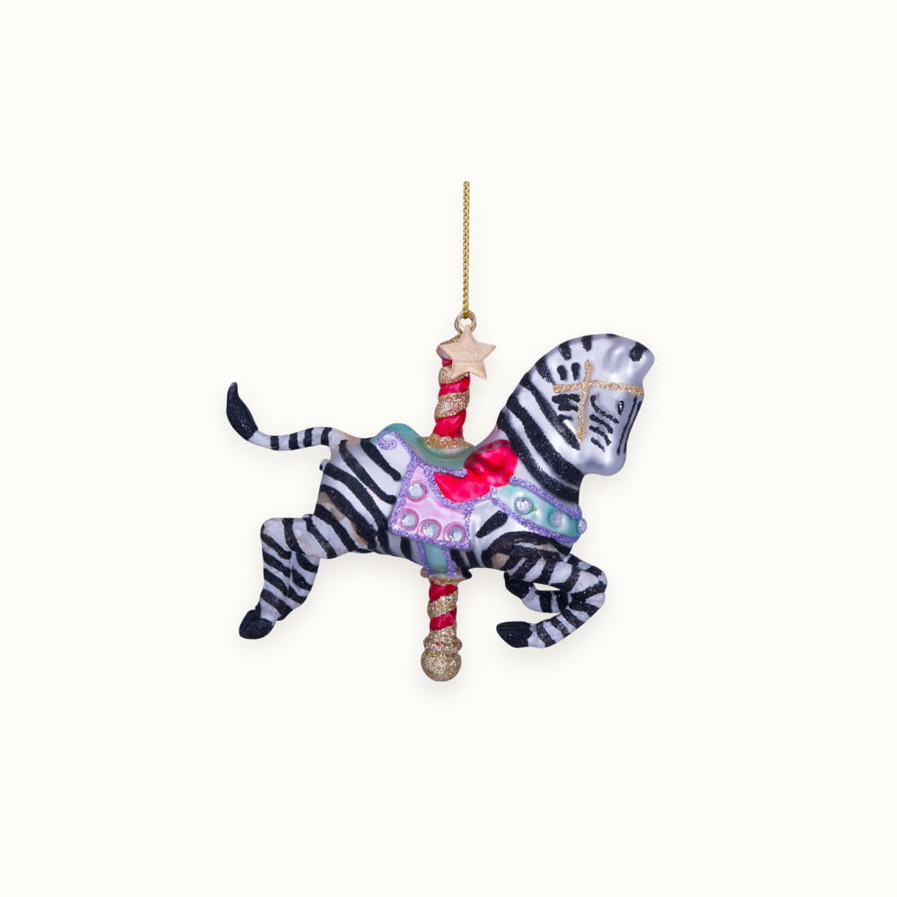 Carousel Zebra Ornament