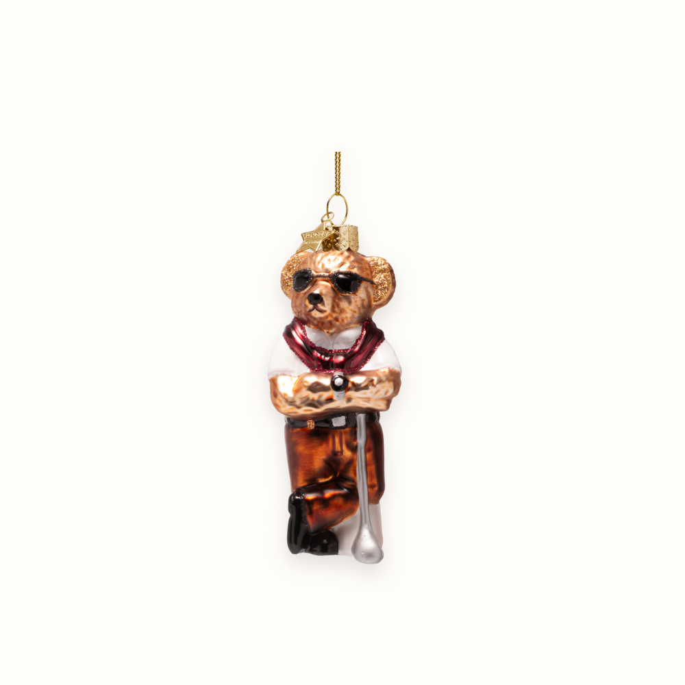 Golf Clothes Bear Ornament