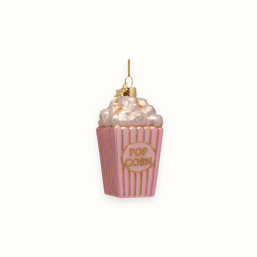 Pink Popcorn Ornament