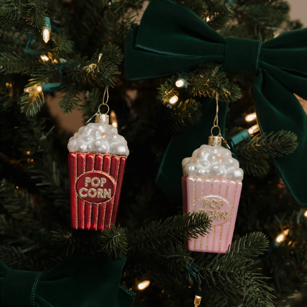 Pink Popcorn Ornament