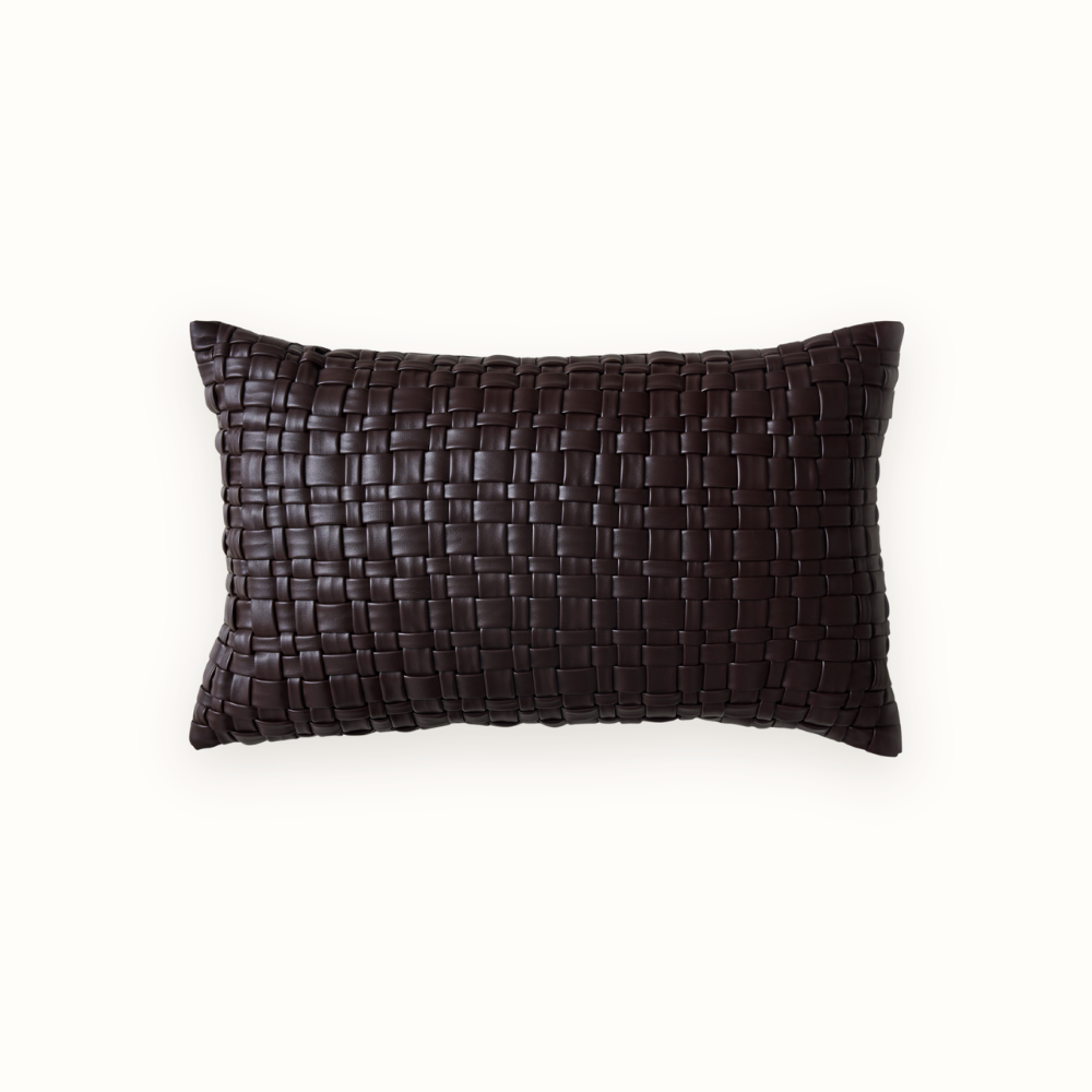 Woven Cushion Chocolate Brown