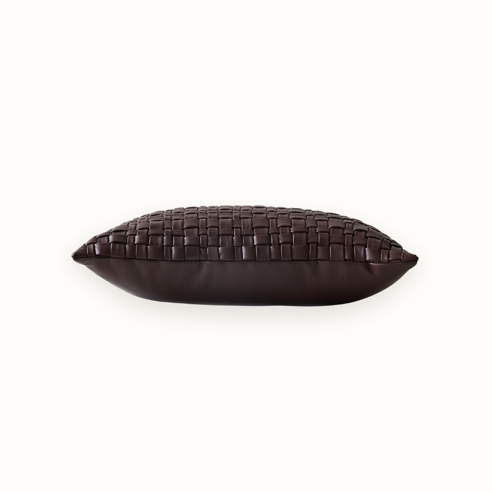 Woven Cushion Chocolate Brown
